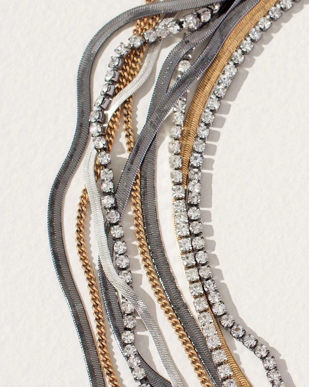 Mixed Multi-Strand Necklace