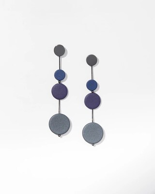 Geo Rubber Linear Earrings