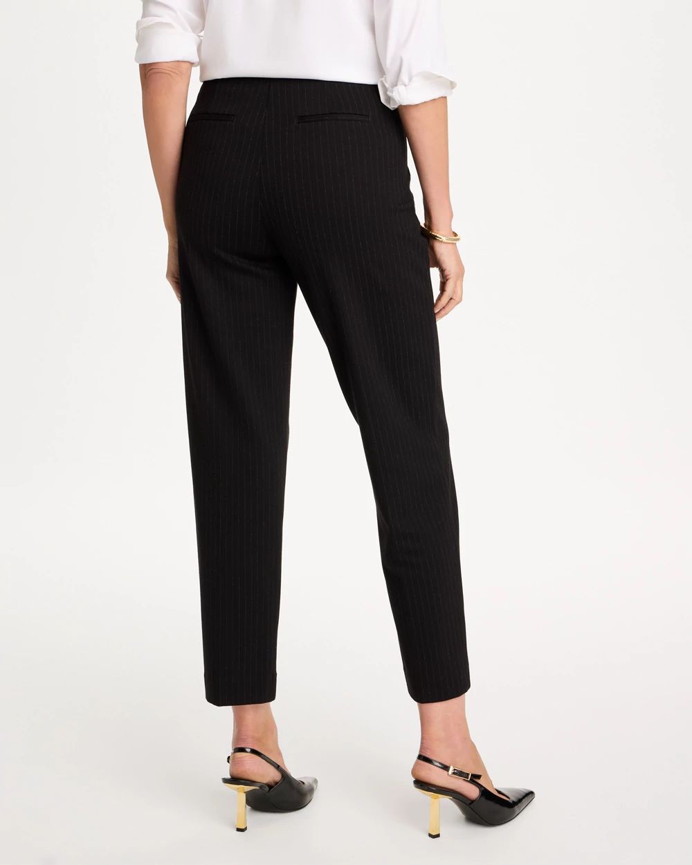 Juliet Striped Tapered Ankle Pants click to view larger image.