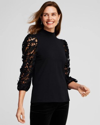 Lace Sleeve Top