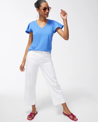 Touch of Cool Flutter Sleeve Tee