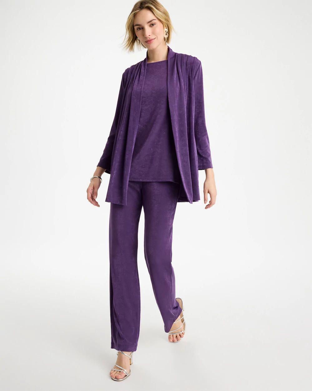 Travelers™ Pleat Front Knit Jacket