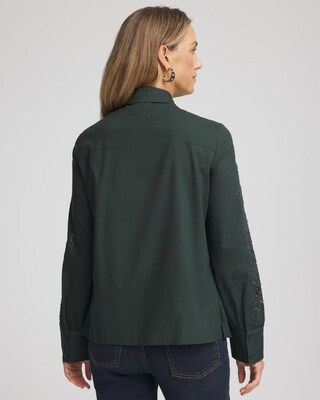 Lace Cotton Voile Shirt click to view larger image.