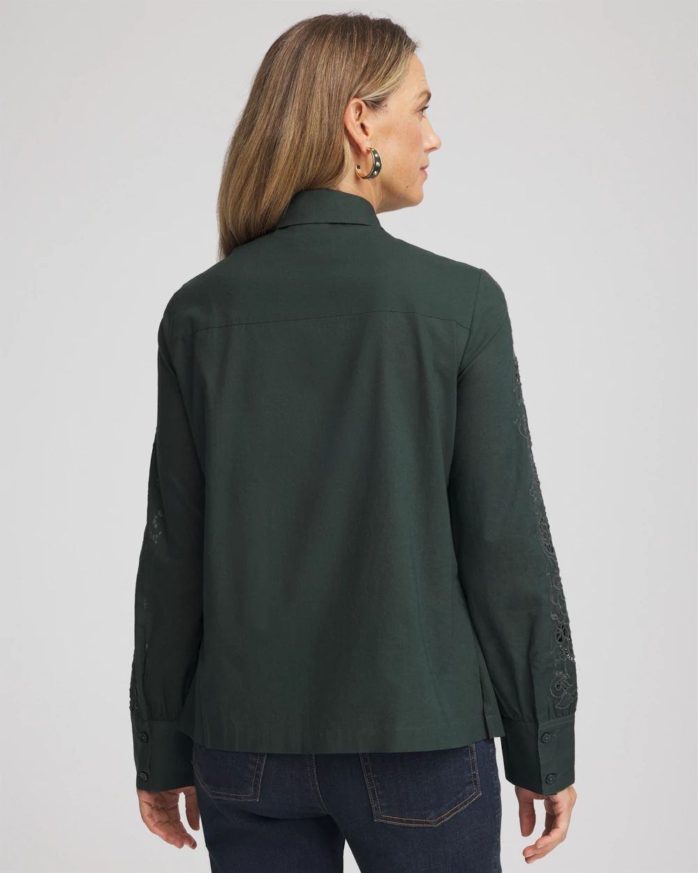 Lace Cotton Voile Shirt