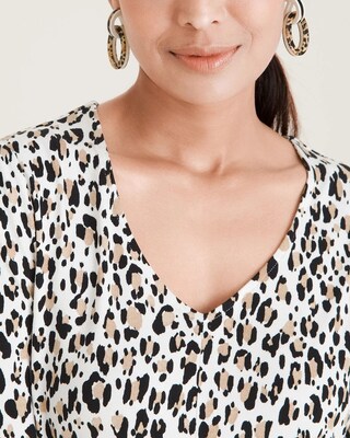 Touch of Cool Striped Puff-Sleeve Top