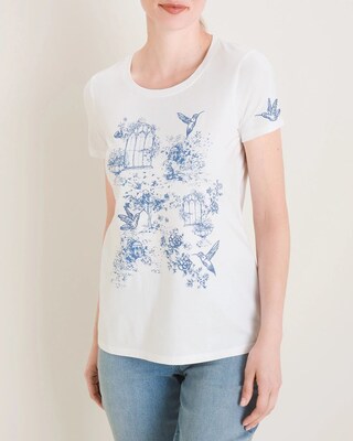Hummingbird Embroidered Tee