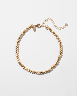 Gold Tone Collar Necklace