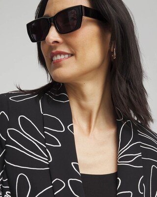Black Rectangle Sunglasses