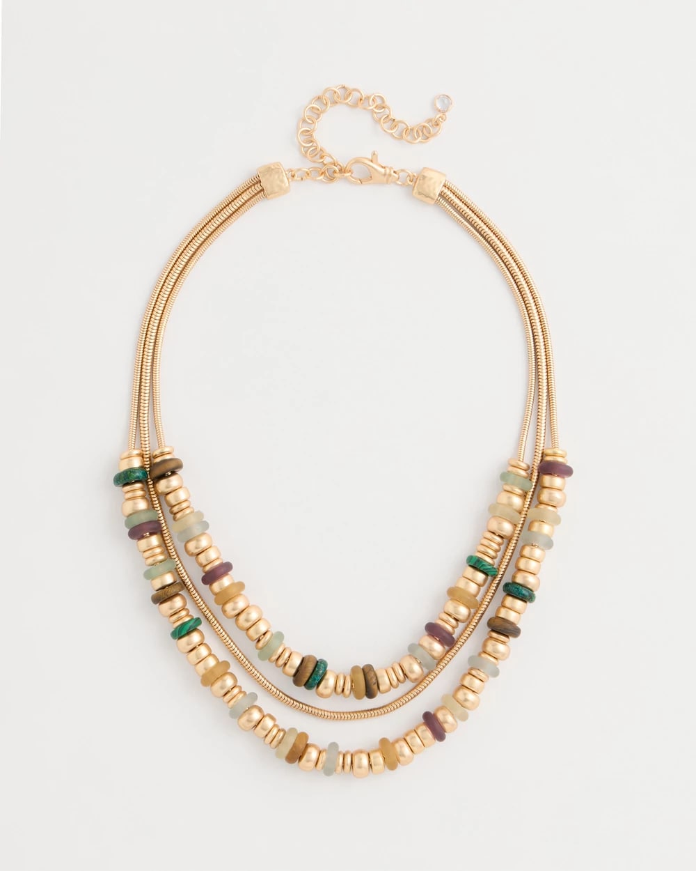 Multi-Colored Mixed Media Necklace