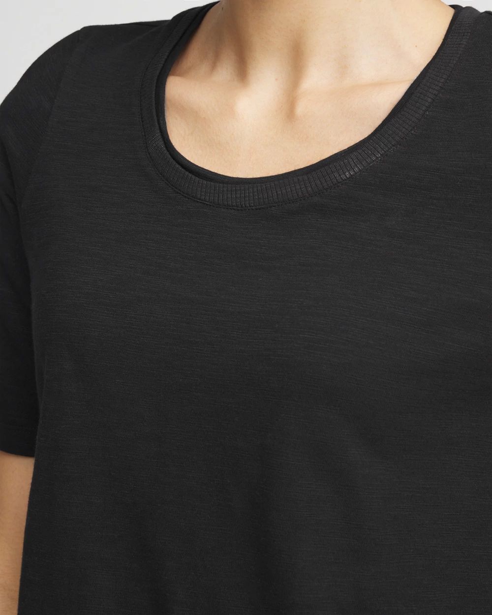 Slub Elbow-Sleeve Tee