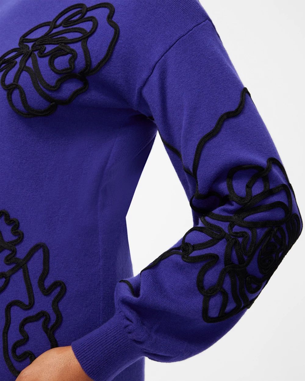 Cool Soutache Pullover Sweater