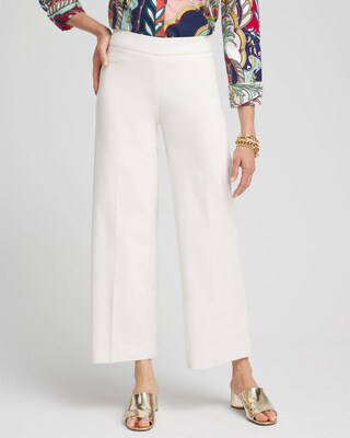 Petite Brigitte Wide Leg Cropped Pants