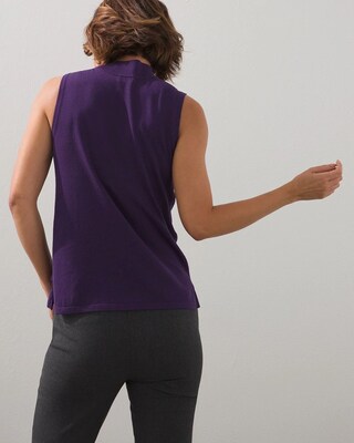 Sleeveless Mockneck Tank Sweater