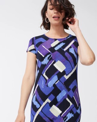 Travelers Cool Abstract Print Dress