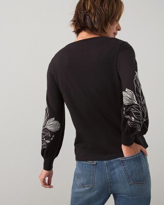 Drama Sleeve Pullover Sweater