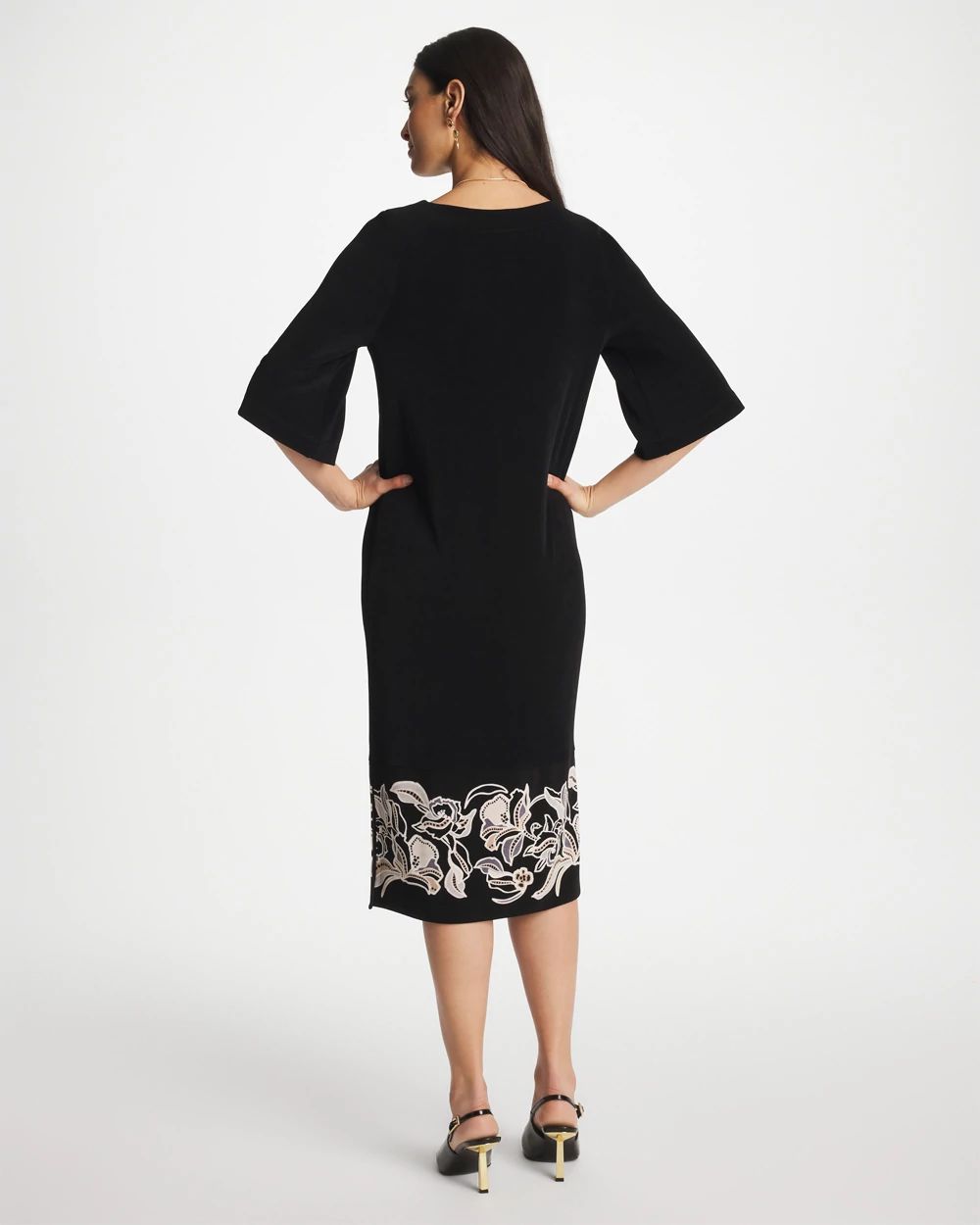 Travelers™ Border Kimono Sleeve Dress