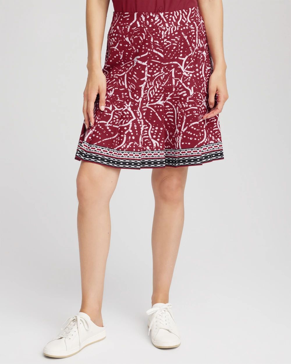 Zenergy® UPF Pleated Floral Skort