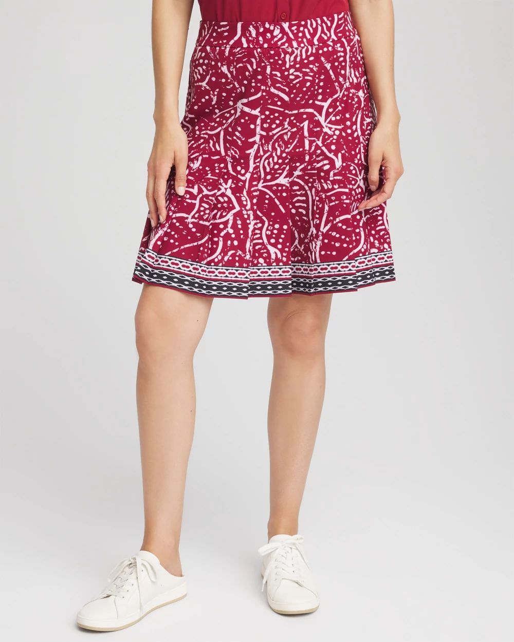 Zenergy® UPF Pleated Floral Skort