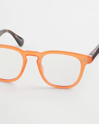 Orange Tortoise Round Readers click to view larger image.