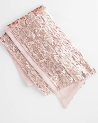 Sequin Skinny Scarf click to view larger image.