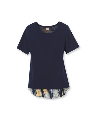 Floral Pleat-Back Top