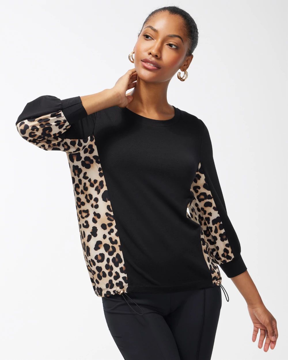 Zenergy Bungee Animal Print Sweatshirt