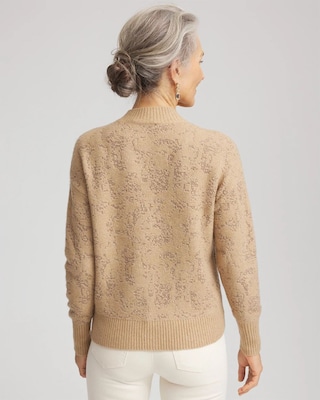 Jacquard Mockneck Pullover click to view larger image.
