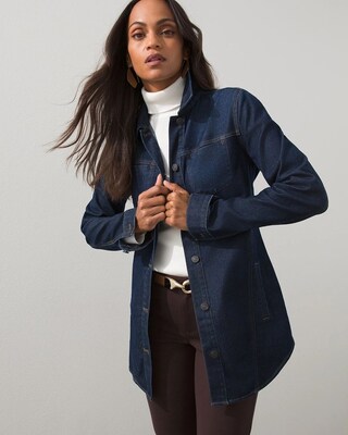 Elongated Lightweight Denim Jacket