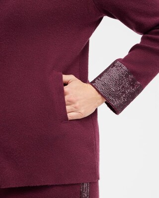 Zenergy Luxe Cashmere Blend Sequin Sweater