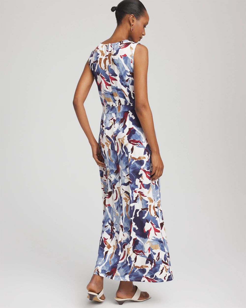 Sleeveless Jersey Knit Maxi Dress