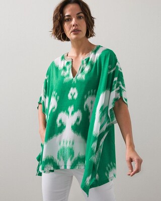 Embellished V-neck Poncho