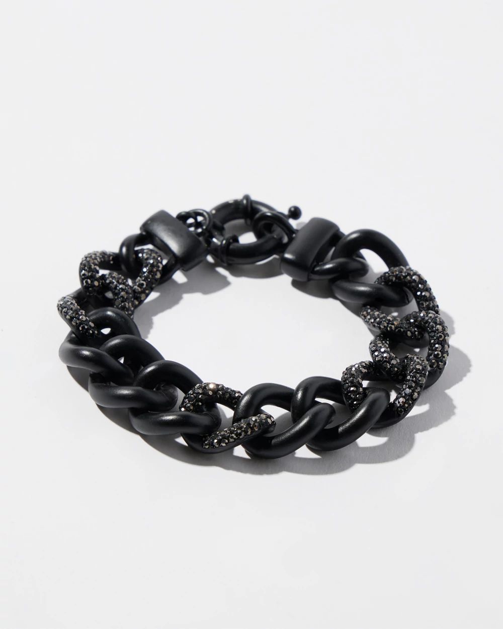 Black Matte Link Bracelet
