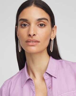No Droop® Linear Drop Earrings