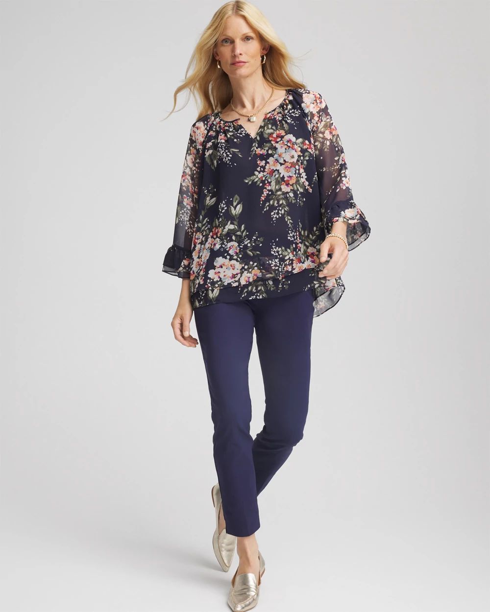 Floral Georgette Blouse click to view larger image.