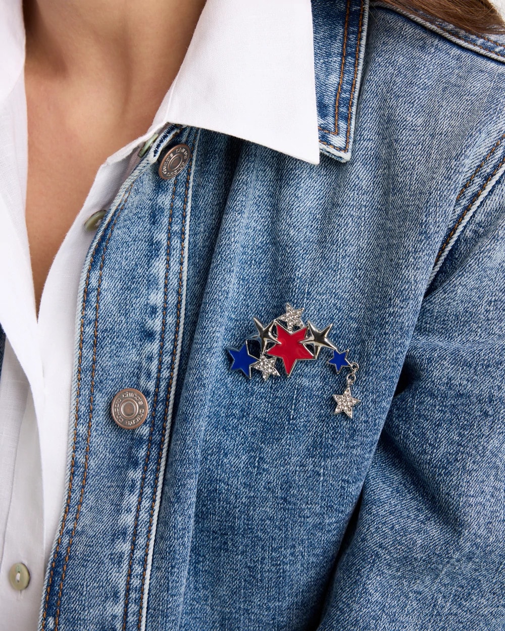 Americana Star Brooch
