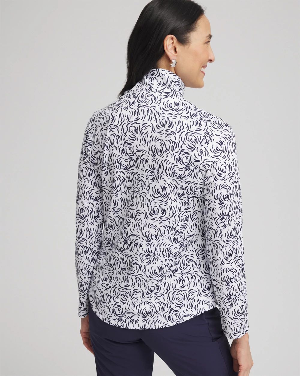 Zenergy® UPF Palms Half-Zip Pullover click to view larger image.
