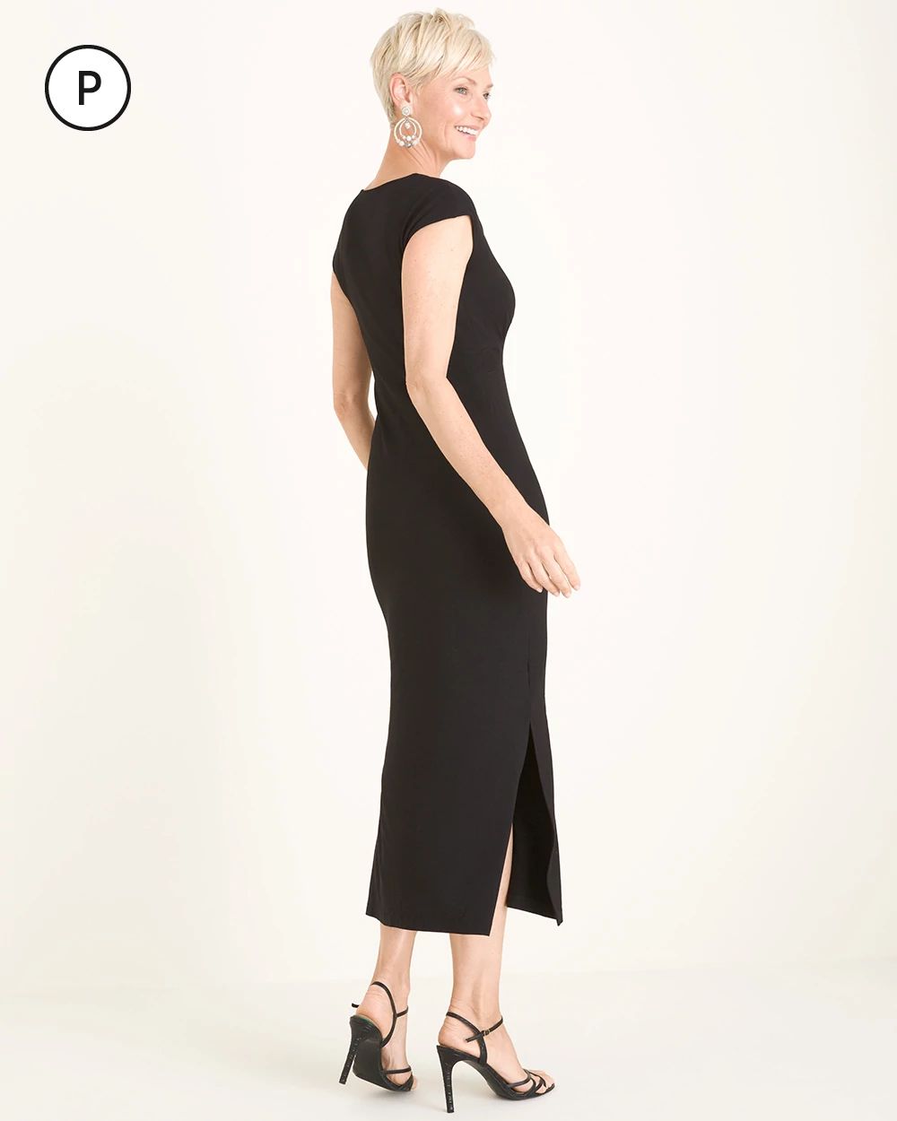 Petite Twist-Front Maxi Dress