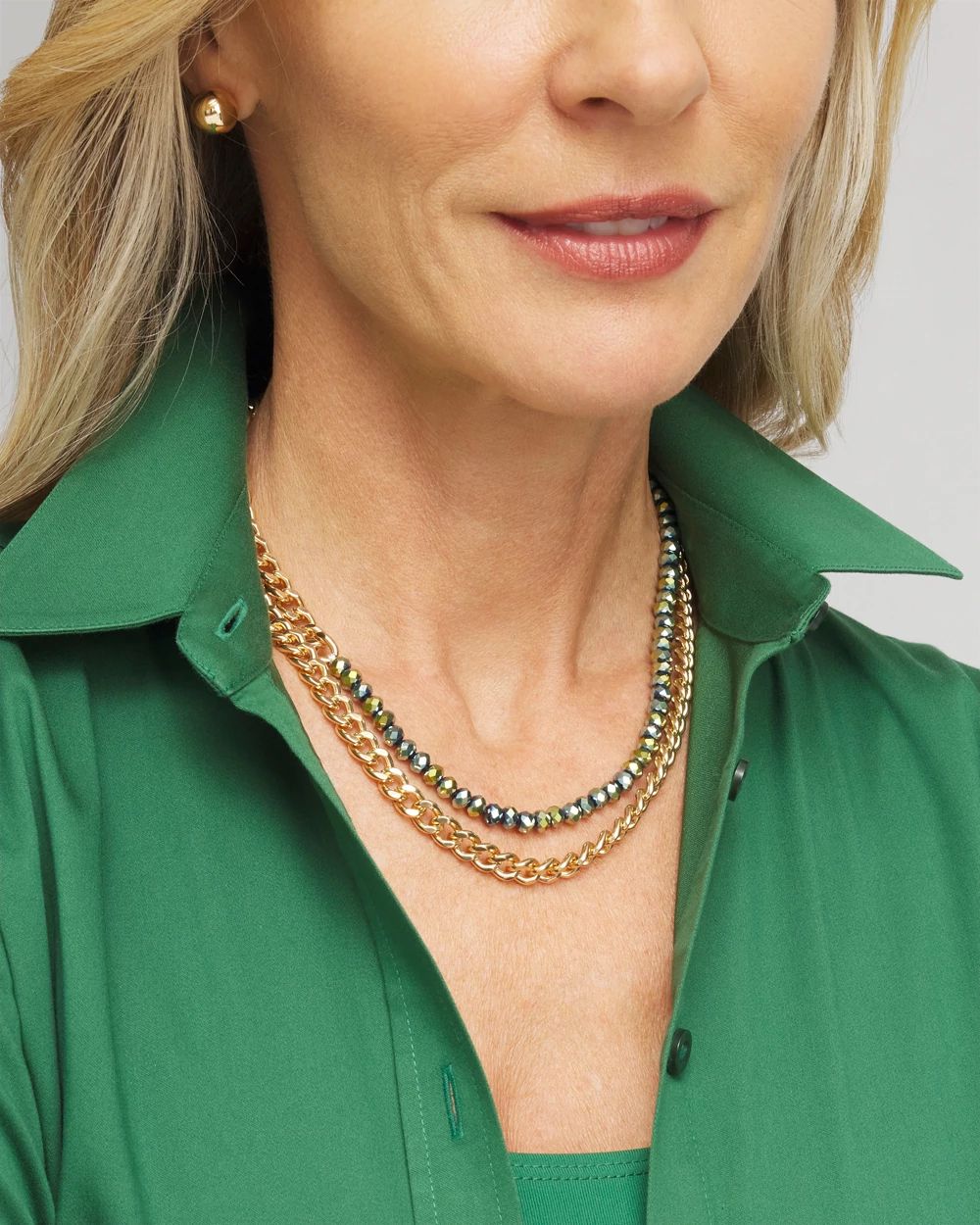 Convertible Multistrand Collar Necklace