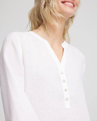 No Iron™ Linen Tunic click to view larger image.
