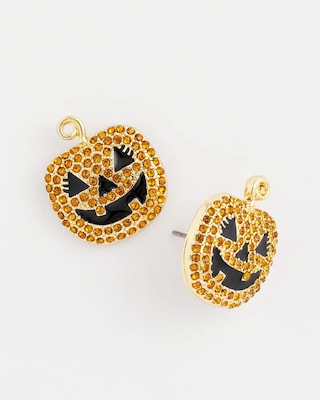 Pumpkin Glitz Earrings click to view larger image.