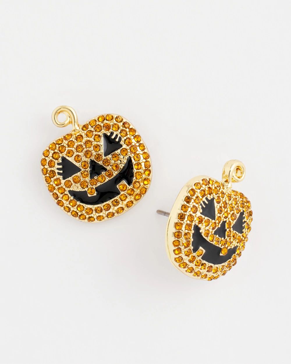 Pumpkin Glitz Earrings click to view larger image.
