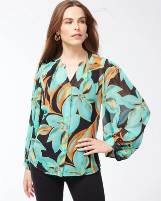Chiffon Floral Shirt