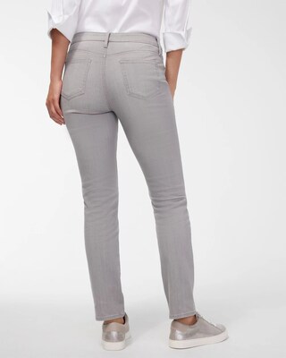 Girlfriend Tonal Embroidery Ankle Jeans