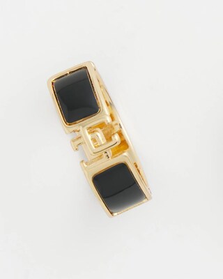 No Droop™ Black CC Hoop Earrings