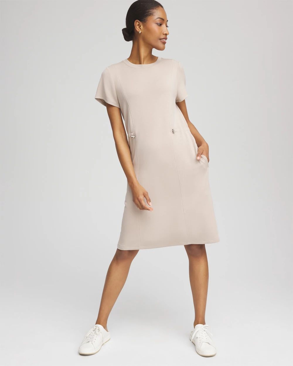 Zenergy® Scuba Bungee-Waist Dress click to view larger image.