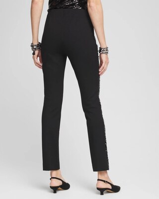 Petite Juliet Side Sequin Ankle Pants click to view larger image.
