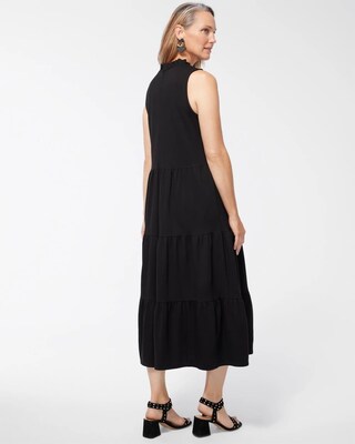 Ponte Tiered Midi Dress