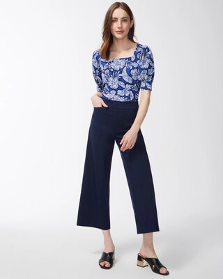 Cool Paisley Square Neck Top