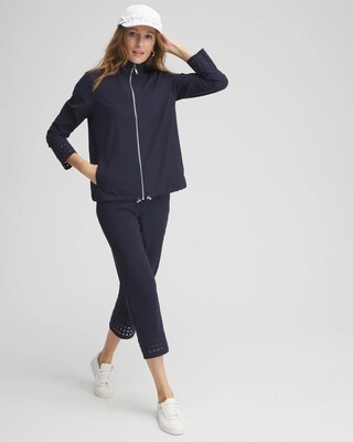 Zenergy® UPF Embroidered Eyelet Jacket click to view larger image.