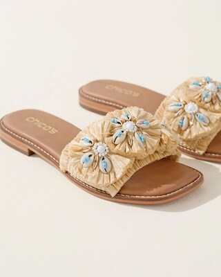 Seashell Slide Sandals